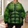 Green Muscular Hero Costume Look for Halloween Parties and Family Group Celebrations All-over Print Hoodie (Lightweight) - 6