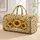 Sunflower and Golden Wheat Florals for Camping Getaways and Sunny Weekend Escapes Quilted Weekend Bag - 1