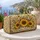 Sunflower and Golden Wheat Florals for Camping Getaways and Sunny Weekend Escapes Quilted Weekend Bag - 5