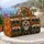 Halloween Skull and Pumpkin Stripes for Spooky Season Getaways and Autumn Travel Quilted Weekend Bag - 5