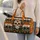 Halloween Skull and Pumpkin Stripes for Spooky Season Getaways and Autumn Travel Quilted Weekend Bag - 2