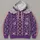 Purple Lace-Up Princess Bodice for Halloween Fairytale Costume Parties All-over Print Hoodie (Lightweight) - 4