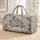 Monochrome Rose And Botanical Blooms For Coastal Getaways And Relaxed Weekend Escapes Quilted Weekend Bag - 1
