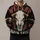 Western Bull Skull and Horns for Halloween Nights, Rodeo Weekends and Country Style Fans All-over Print Hoodie (Lightweight) - 1