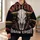 Western Bull Skull and Horns for Halloween Nights, Rodeo Weekends and Country Style Fans All-over Print Hoodie (Lightweight) - 6