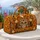 Halloween Skull, Pumpkin and Black Cat Motifs for Cozy Autumn Travel and Getaways Quilted Weekend Bag - 5