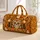 Halloween Skull, Pumpkin and Black Cat Motifs for Cozy Autumn Travel and Getaways Quilted Weekend Bag - 1