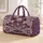Purple Patchwork Hearts for Weekend Getaways, Resort Escapes, and Holiday Travel Quilted Weekend Bag - 1