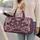 Purple Patchwork Hearts for Weekend Getaways, Resort Escapes, and Holiday Travel Quilted Weekend Bag - 2