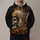 Flame Skull Motorcycle Helmet Art for Bold Road Trips and Everyday Biker Style All-over Print Hoodie (Lightweight) - 1