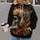 Flame Skull Motorcycle Helmet Art for Bold Road Trips and Everyday Biker Style All-over Print Hoodie (Lightweight) - 2