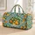 Citrus Blossoms and Teal Vines for Sunny Coastal Getaways and Relaxed Resort Escapes Quilted Weekend Bag - 1