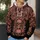 Coral Engraved Skull And Crossbones Gothic Style For Alternative Nightlife And Festival Wear All-over Print Hoodie (Lightweight) - 5