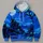 Haunted House, Bare Tree And Blue Pumpkins For Halloween Night Celebrations All-over Print Hoodie (Lightweight) - 4