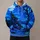 Haunted House, Bare Tree And Blue Pumpkins For Halloween Night Celebrations All-over Print Hoodie (Lightweight) - 1
