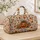 Halloween Pumpkin Candy Stars for Spooky Autumn Getaways and Festive Seasonal Travel Quilted Weekend Bag - 4