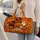 Cute Halloween Pumpkins, Ghosts and Cats for Spooky Autumn Getaways and Fall Adventures Quilted Weekend Bag - 2