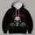 Scarlet-Eyed Skull with Skeletal Hands for Halloween Night and Gothic Casual Style All-over Print Hoodie (Lightweight) - 4