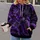 Fierce Violet Wolf Art for Bold Outdoor Style and Everyday Wear All-over Print Hoodie (Lightweight) - 2