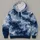 Navy And White Cloud Marbling For Relaxed Weekend Wear And Everyday Casual Style All-over Print Hoodie (Lightweight) - 4