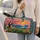 Cherry Blossom Meadow Sunset for Spring Getaways, Beach Escapes and Leisure Days Quilted Weekend Bag - 2