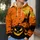 Jack O Lanterns And Bats For Halloween Parties And Spooky Autumn Nights All-over Print Hoodie (Lightweight) - 5