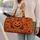 Purple Jack-O’-Lanterns for Halloween Getaways and Cozy Autumn Travel Adventures Quilted Weekend Bag - 2
