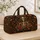 Ivory Skeleton and Copper Autumn Blooms for Halloween Travel and Cozy Fall Getaways Quilted Weekend Bag - 4