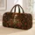 Ivory Skeleton and Copper Autumn Blooms for Halloween Travel and Cozy Fall Getaways Quilted Weekend Bag - 1