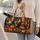 Harvest Rooster and Pumpkin Autumn Gathering for Thanksgiving Farmhouse Country Style Quilted Weekend Bag - 2