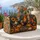 Harvest Rooster and Pumpkin Autumn Gathering for Thanksgiving Farmhouse Country Style Quilted Weekend Bag - 5