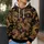 Golden Flame Dragons And Ornate Medallions For Bold Everyday Casual Streetwear Style All-over Print Hoodie (Lightweight) - 5