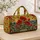 Red Poppy Meadow Blooms for Relaxed Weekend Getaways and Countryside Garden Lovers Quilted Weekend Bag - 4