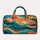 Turquoise And Coral Ocean Waves For Sunny Beach Getaways And Summer Travel Escapes Quilted Weekend Bag - 6