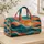 Turquoise And Coral Ocean Waves For Sunny Beach Getaways And Summer Travel Escapes Quilted Weekend Bag - 4