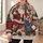 Vintage Santa Circus Scene for Festive Holiday Gatherings and Cozy Winter Weekends All-over Print Hoodie (Lightweight) - 6