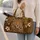 Golden Leopard Portrait And Safari Spots For Tropical Getaways And Weekend Escapes Quilted Weekend Bag - 2