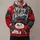 Cheerful Snowman and Christmas Doodles for Holiday Parties and Winter Cheer All-over Print Hoodie (Lightweight) - 1