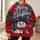 Cheerful Snowman and Christmas Doodles for Holiday Parties and Winter Cheer All-over Print Hoodie (Lightweight) - 6
