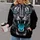 Roaring Turquoise-Eyed Tiger Portrait for Bold Casual Style and Everyday Wildlife Fans All-over Print Hoodie (Lightweight) - 2