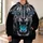 Roaring Turquoise-Eyed Tiger Portrait for Bold Casual Style and Everyday Wildlife Fans All-over Print Hoodie (Lightweight) - 6