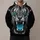 Roaring Turquoise-Eyed Tiger Portrait for Bold Casual Style and Everyday Wildlife Fans All-over Print Hoodie (Lightweight) - 1