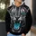 Roaring Turquoise-Eyed Tiger Portrait for Bold Casual Style and Everyday Wildlife Fans All-over Print Hoodie (Lightweight) - 5
