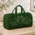 Emerald Shamrocks and Celtic Knots for St Patrick’s Day Travel and Irish Heritage Lovers Quilted Weekend Bag - 4