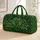 Emerald Shamrocks and Celtic Knots for St Patrick’s Day Travel and Irish Heritage Lovers Quilted Weekend Bag - 1