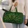 Emerald Shamrocks and Celtic Knots for St Patrick’s Day Travel and Irish Heritage Lovers Quilted Weekend Bag - 2
