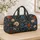 Vintage Navy Wildflower Florals for Weekend Getaways and Everyday Travel Lovers Quilted Weekend Bag - 4