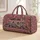 Pastel Camper Van and Wildflowers for Cozy Road Trips and Weekend Adventures Lovers Quilted Weekend Bag - 1