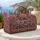 Pastel Camper Van and Wildflowers for Cozy Road Trips and Weekend Adventures Lovers Quilted Weekend Bag - 5