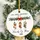 Personalized First Christmas Ornament – Custom Family Names Stockings Ceramic Keepsake, Christmas Gift - 1